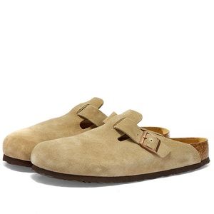 BIRKENSTOCK BOSTON SFB TAUPE SUEDE